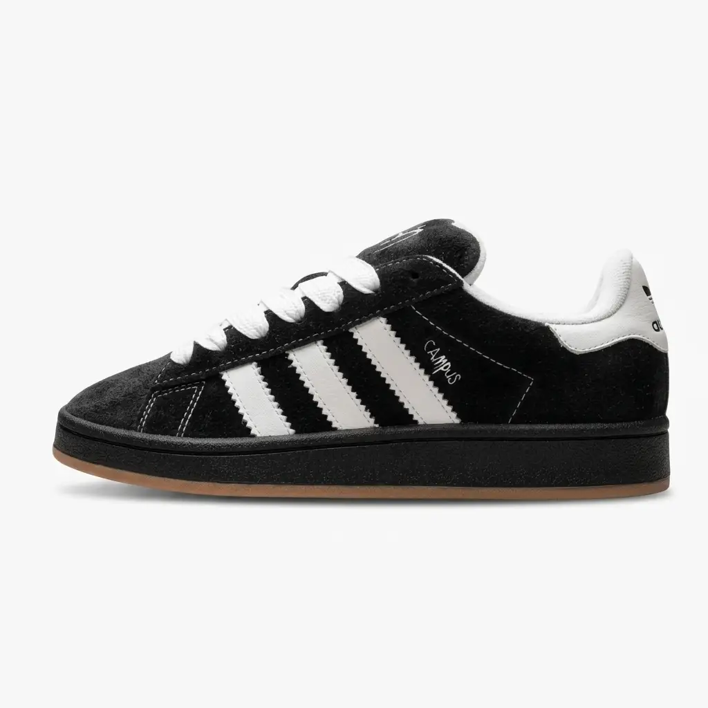 Adidas Campus Korn – A união perfeita entre música, cultura e streetwear. Vista lateral do Adidas Campus Korn com design clássico, materiais premium e acabamentos inspirados na banda Korn.