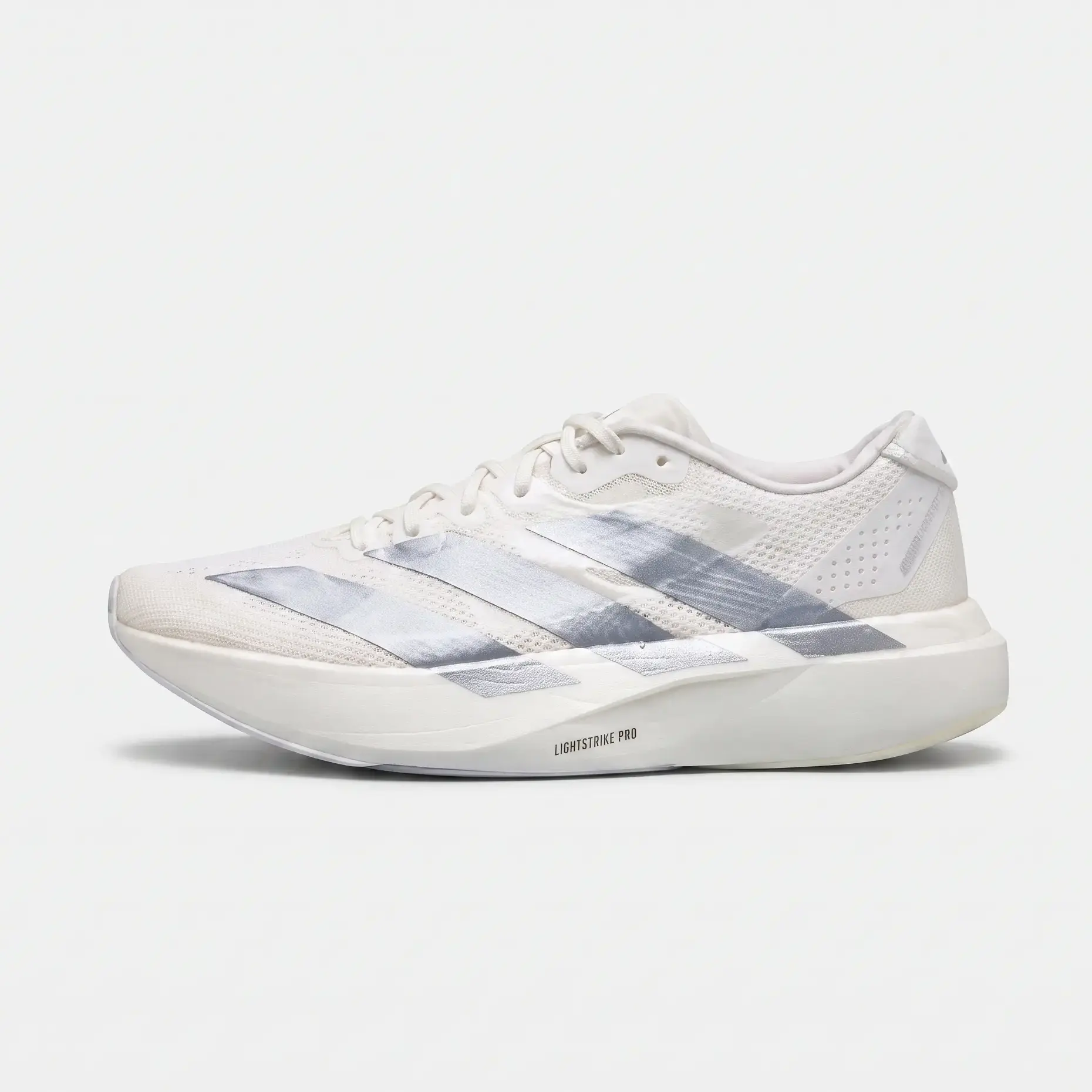 Adidas W Adizero Evo SL Woven – Vista Lateral Posterior Adidas W Adizero Evo SL Woven vista lateral posterior.