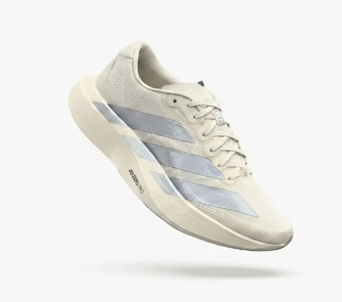 Adidas W Adizero Evo SL Woven – Vista Lateral Exterior Adidas W Adizero Evo SL Woven vista lateral exterior.