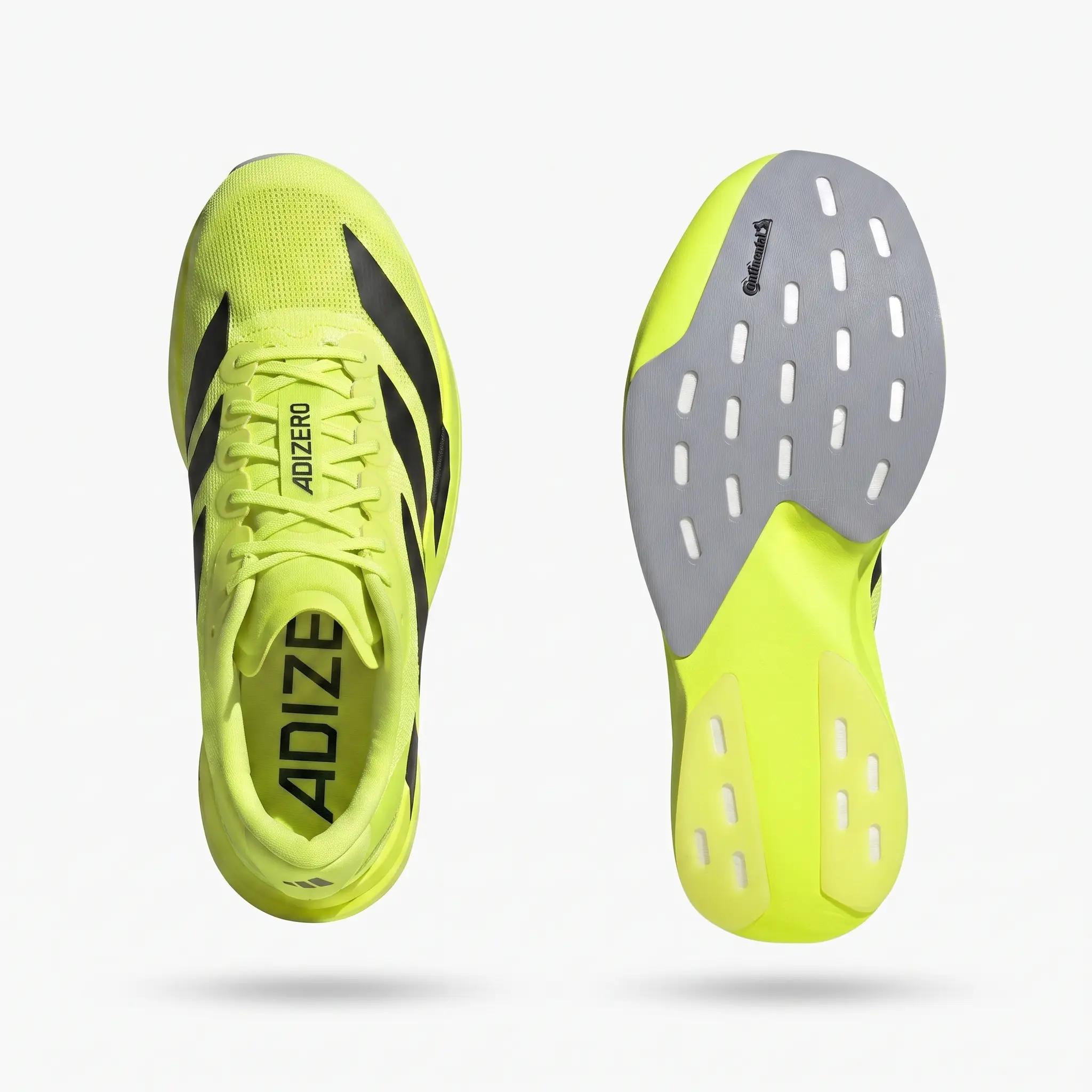 Adidas Adizero Evo SL Yellow Black – Sola Sola dos Adidas Adizero Evo SL Yellow Black com elevada aderência.