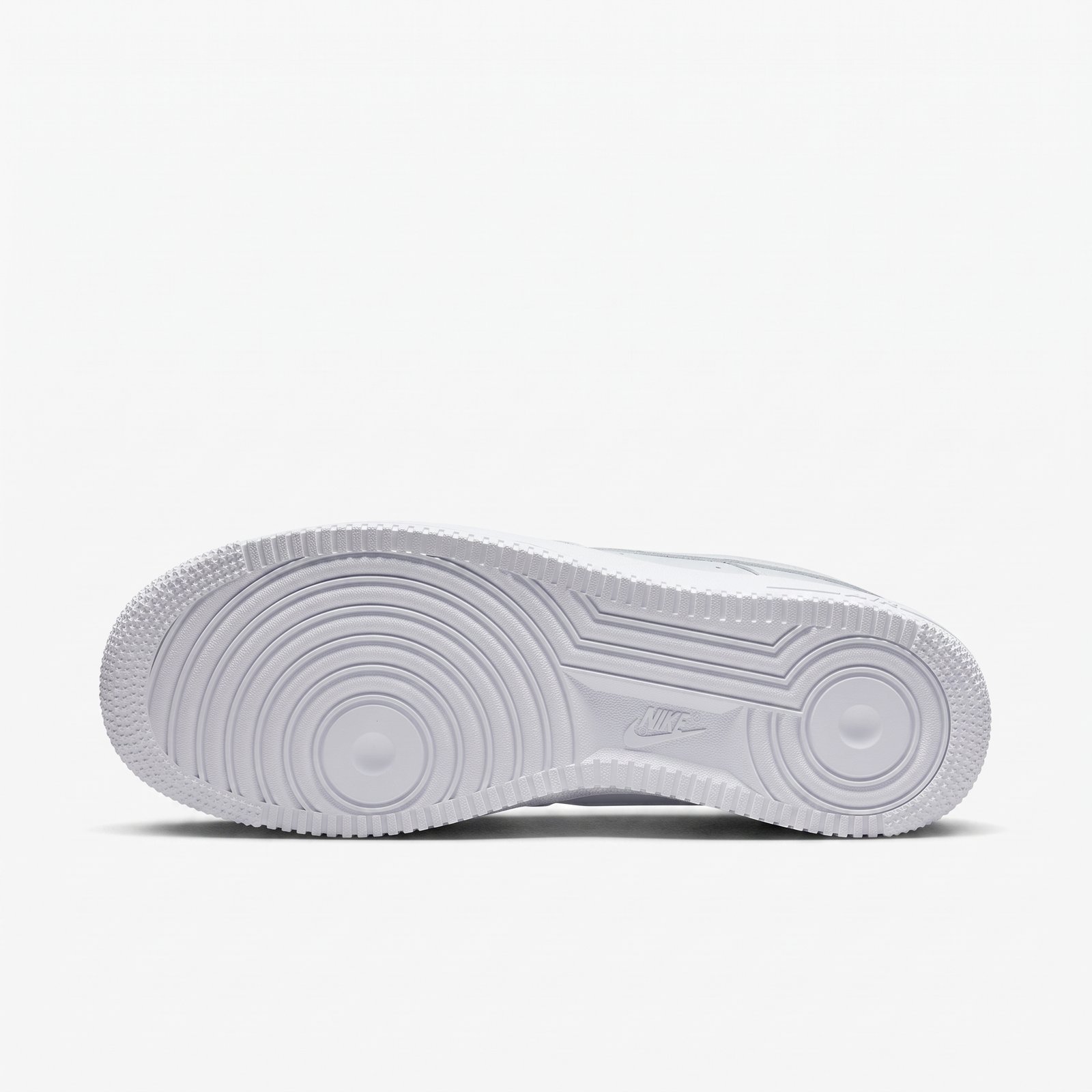 Nike Air Force 1 Triple White - Detalhe da Sola Nike Air Force 1 Triple White detalhe da sola