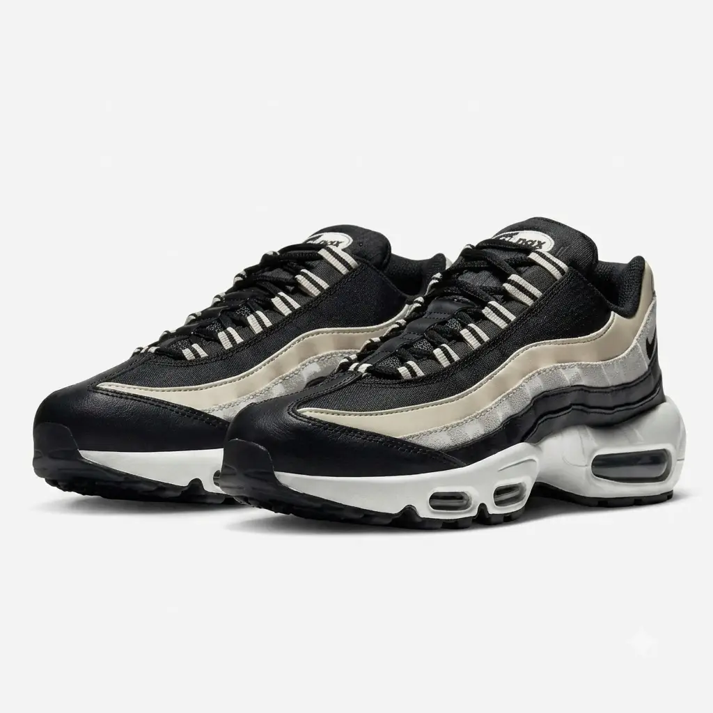 nike air max 95 black champagne front nike air max 95 black champagne front