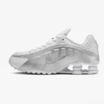 Nike Shox R4 White Metallic Silver