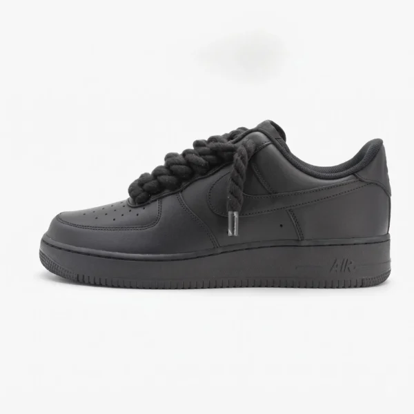 Nike Air Force 1 Black Black Rope