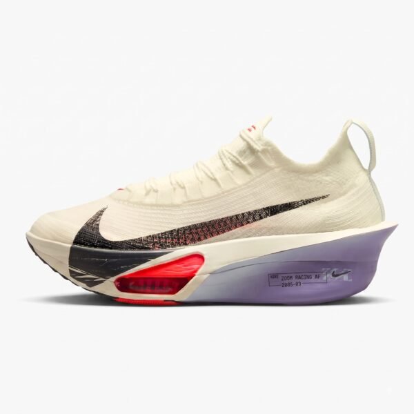 Nike Air Zoom Alphafly 3 Coconut vista lateral exterior.