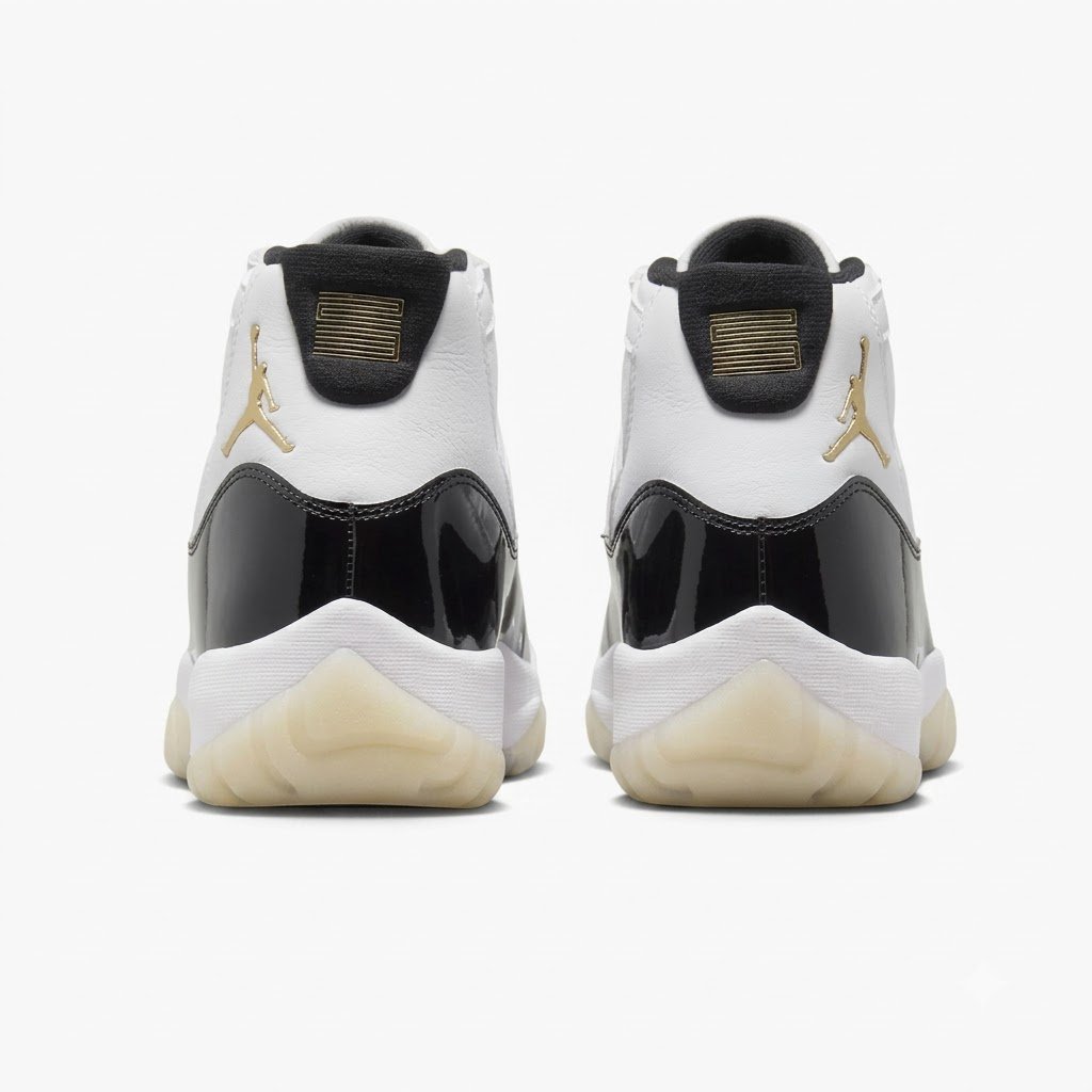 Sneakers premium Jordan disponíveis na VORAX. Ténis Air Jordan 11 Gratitude Branco Preto para homem e mulher