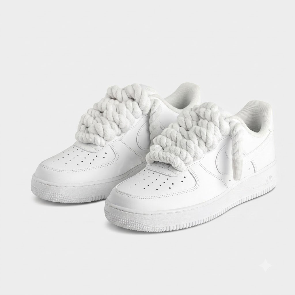 Nike Air Force 1 Rope Laces White Nike Air Force 1 Rope Laces White