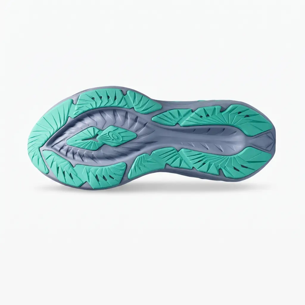 ASICS Novablast 4 Blue Blue – Sola Sola dos ASICS Novablast 4 Blue Blue com elevada aderência.