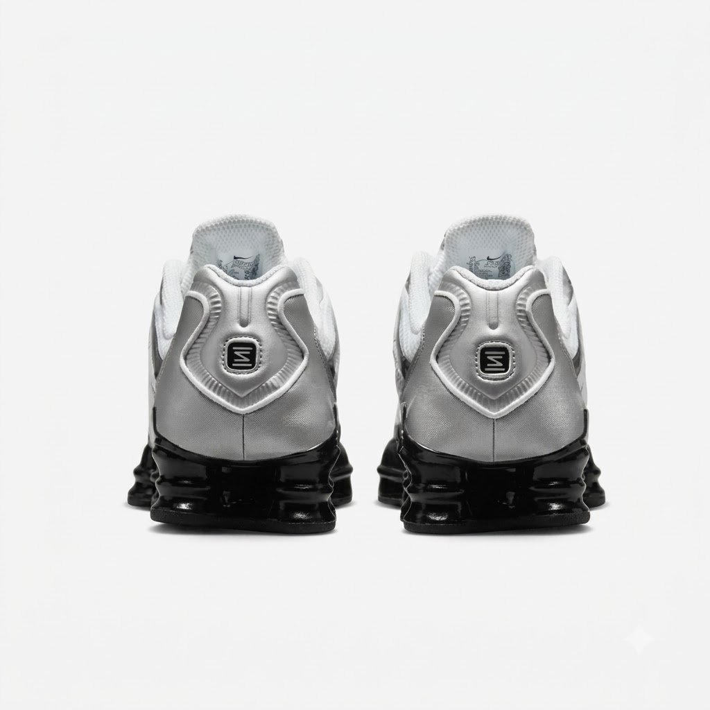 Tecnologia Nike Shox TL Nike Shox TL White Black Metallic Silver com tecnologia Shox