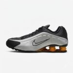Nike Shox R4 Black Silver Orange