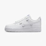 Nike Air Force 1 Mini Metallic Swooshes White