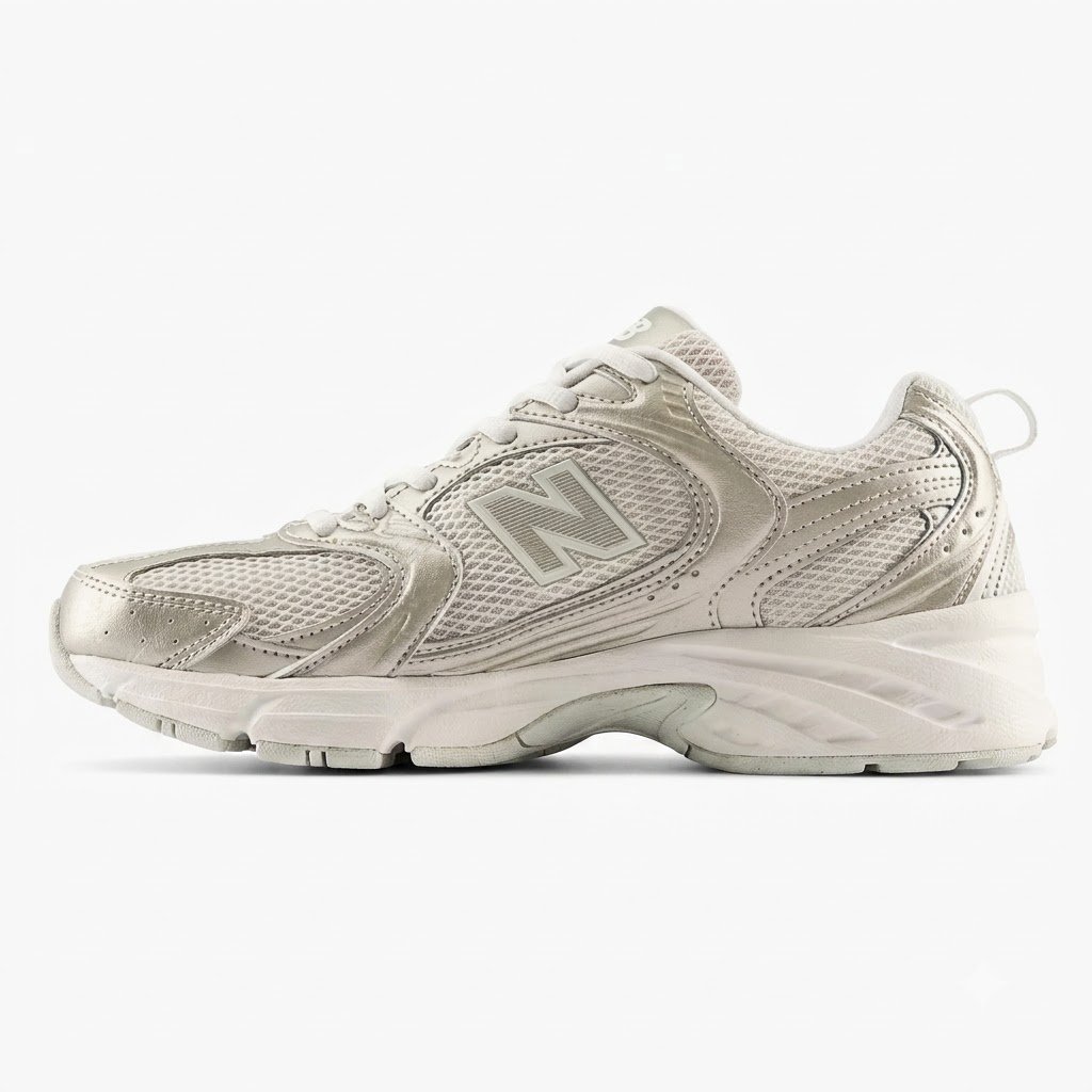 New Balance 530 Gold Metallic Linen New Balance 530 Gold Metallic Linen vista lateral para homem