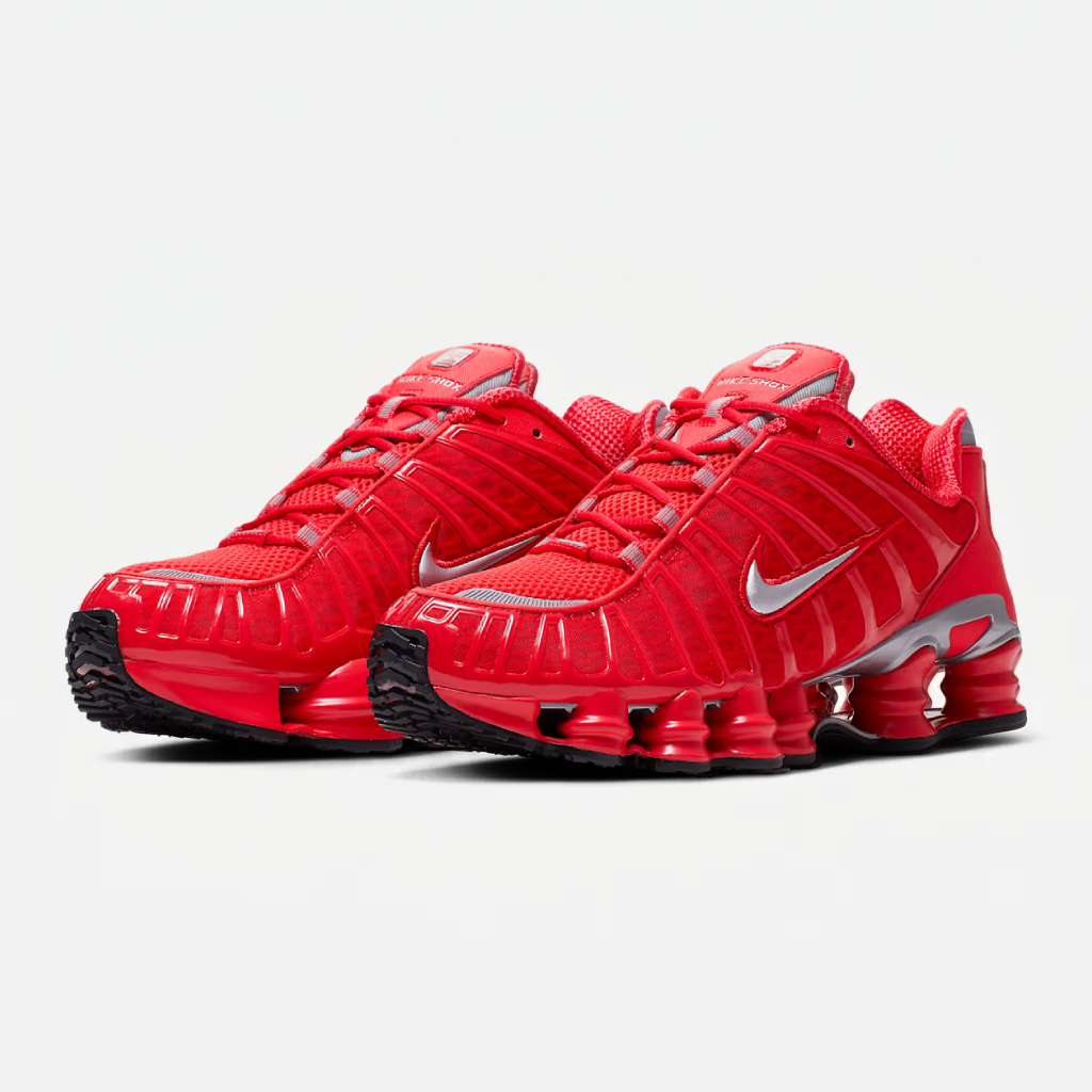 Ténis Nike Shox TL Red VORAX Ténis Nike Shox TL Red para homem com amortecimento Nike Shox e excelente conforto.