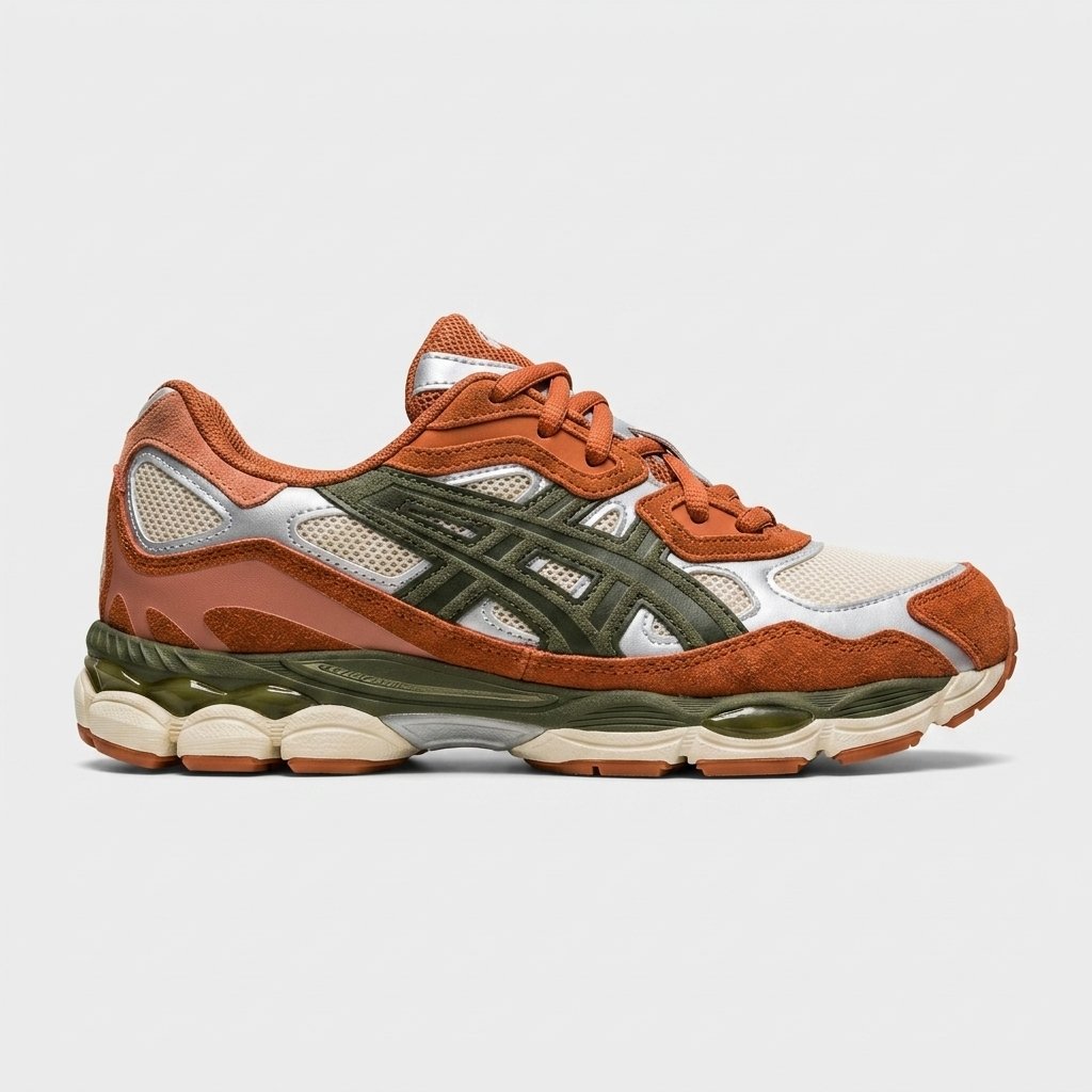 asics gel nyc orange forest com design inspirado nos modelos de running da asics asics gel nyc orange forest com design inspirado nos modelos de running da asics