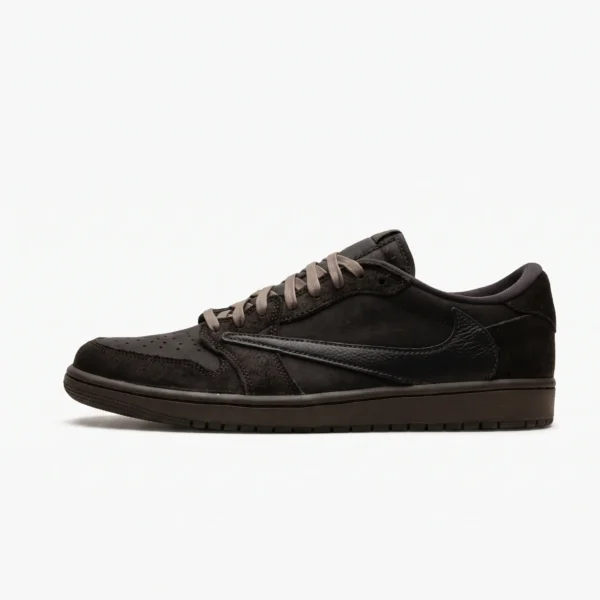 Air Jordan 1 Retro Low OG SP Travis Scott Velvet Brown - vista de perfil lateral
