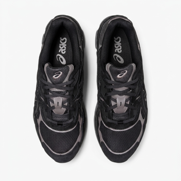 asics gel nyc graphite grey black vista de cima Sapatilhas ASICS GEL-NYC Graphite Grey Black