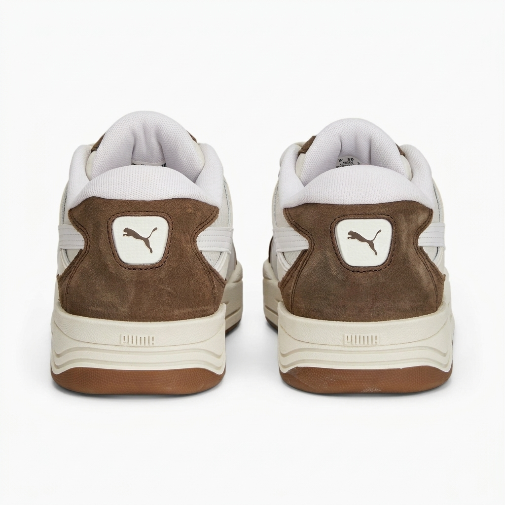 detalhe puma 180 dark brown white vista traseira PUMA 180 Dark Brown White detalhe