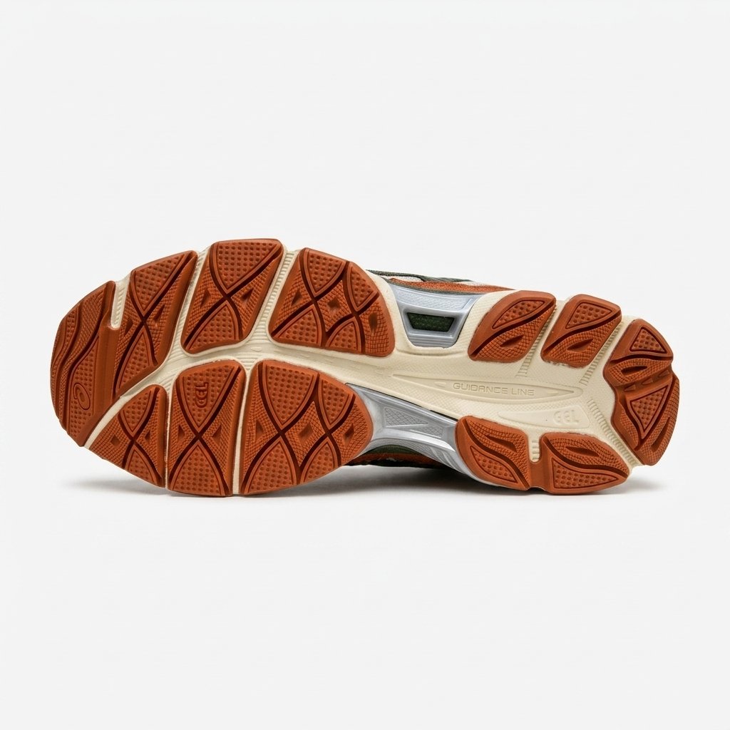 detalhes das sapatilhas asics gel nyc orange forest detalhes das sapatilhas asics gel nyc orange forest