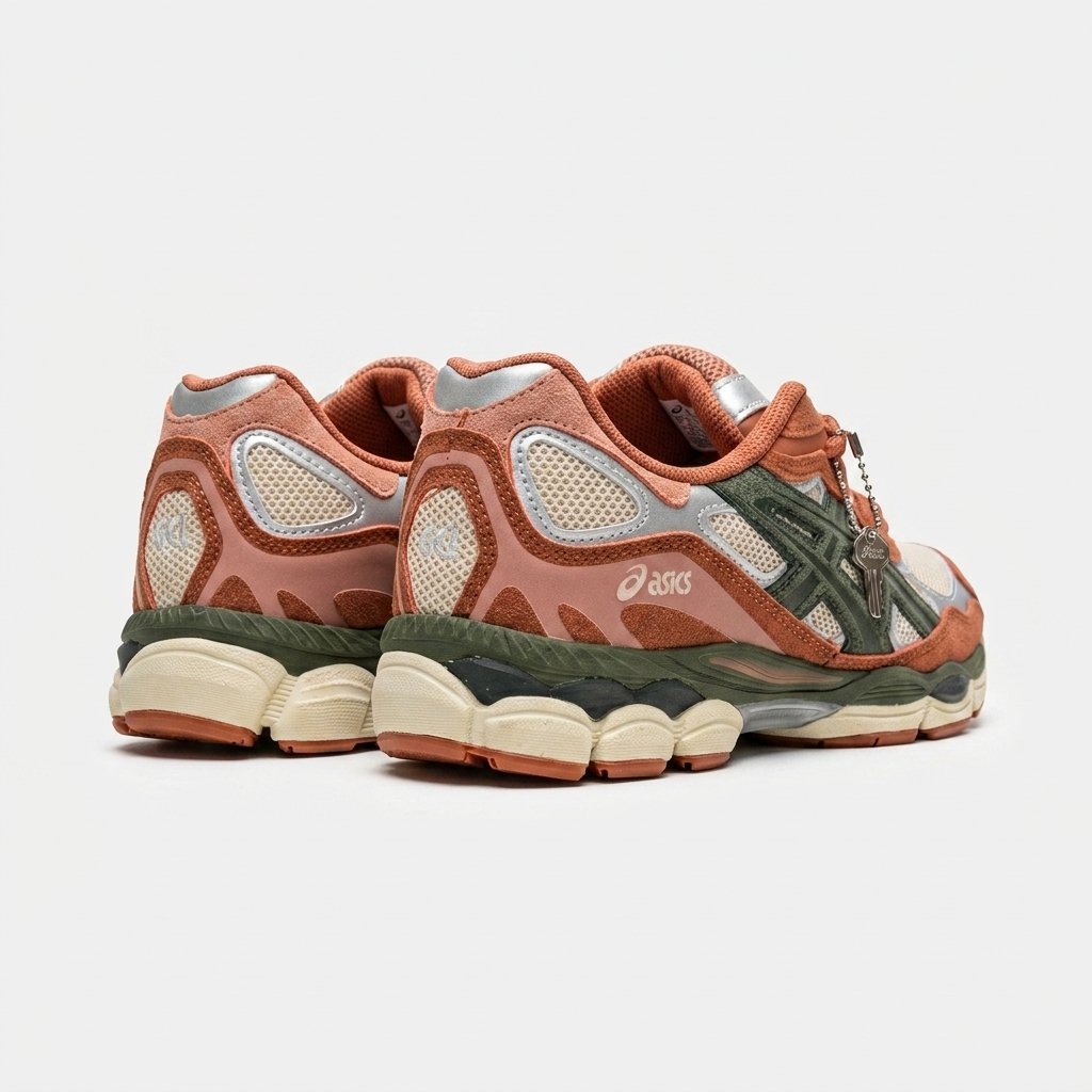 sapatilhas asics gel nyc orange forest vista frontal sapatilhas asics gel nyc orange forest vista frontal