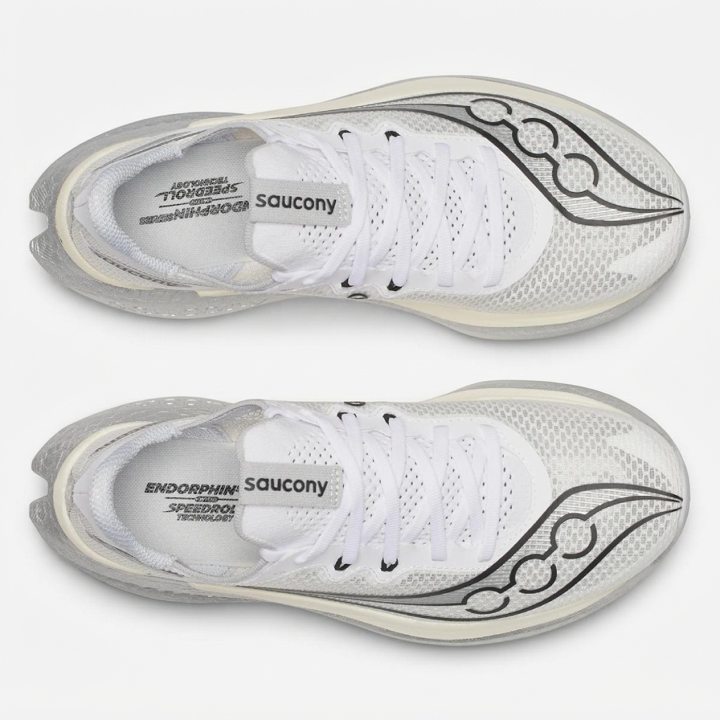 Saucony Endorphin Pro 5 vista de cima Saucony Endorphin Pro 5 vista de cima